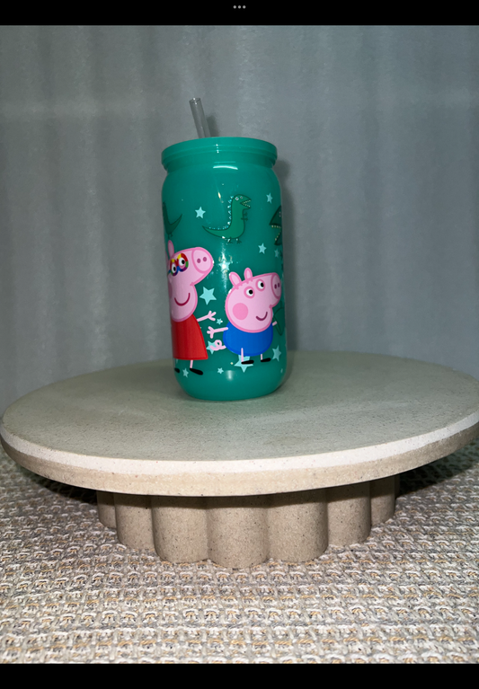 Peppa pig acrylic cup