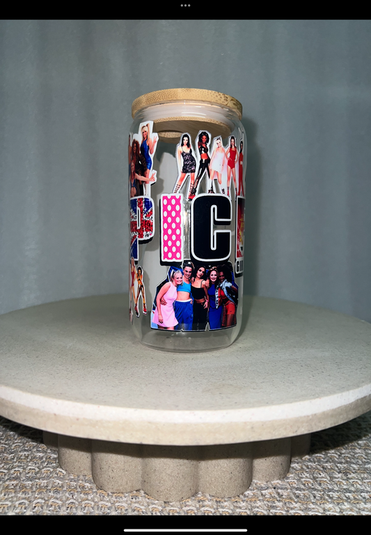 Spice girls clear glass