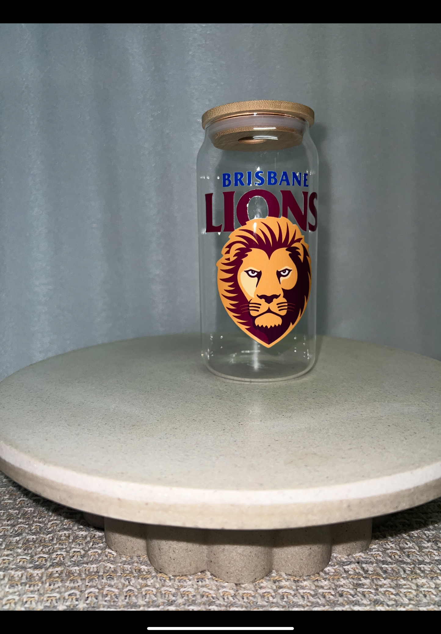 Brisbane lions clear glass