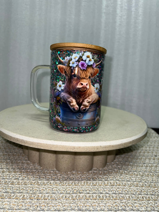 Highland cow mug