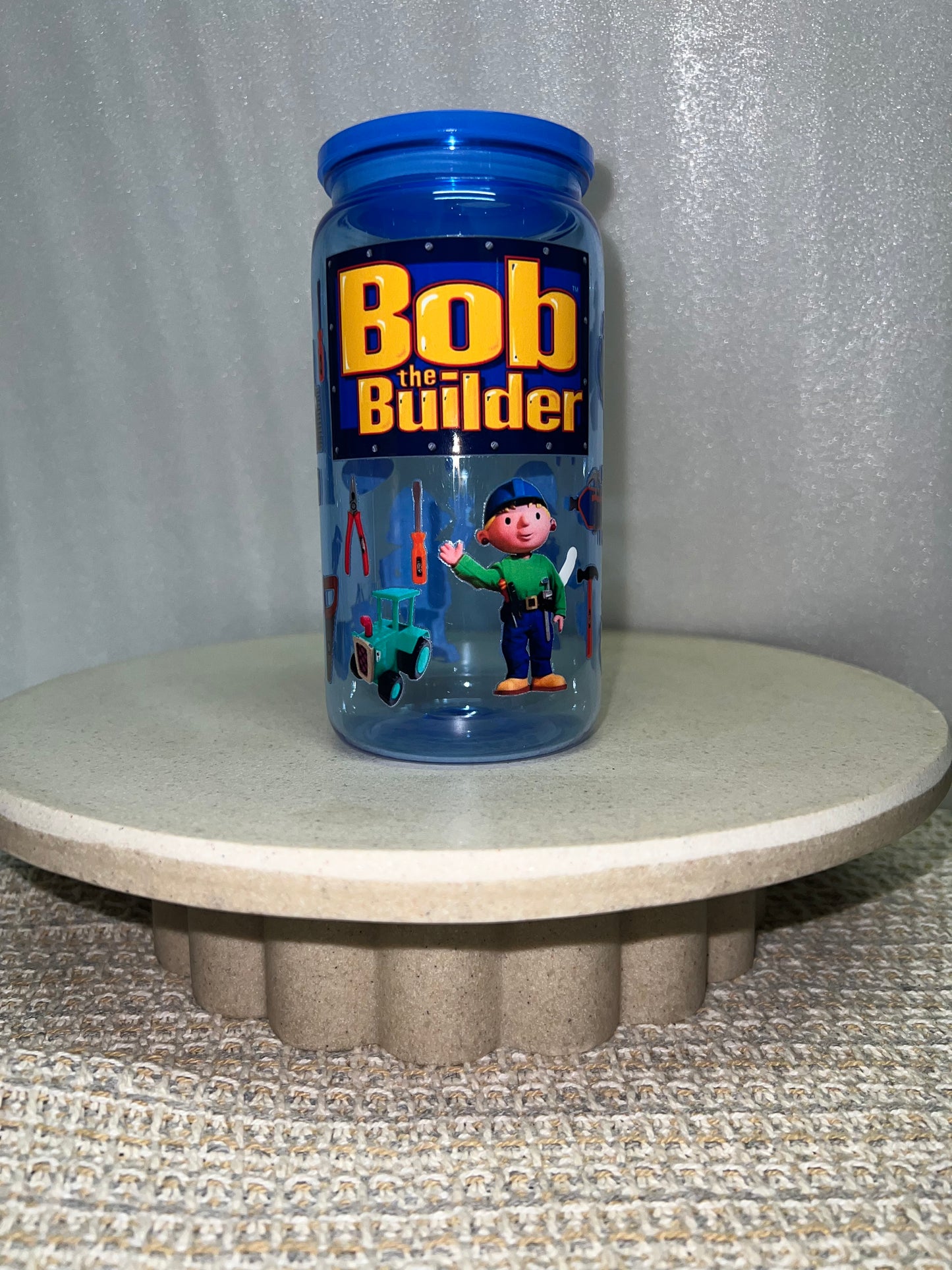 Acrylic bob the builder dark blue