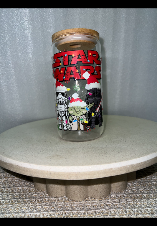 Star Wars clear glass cup