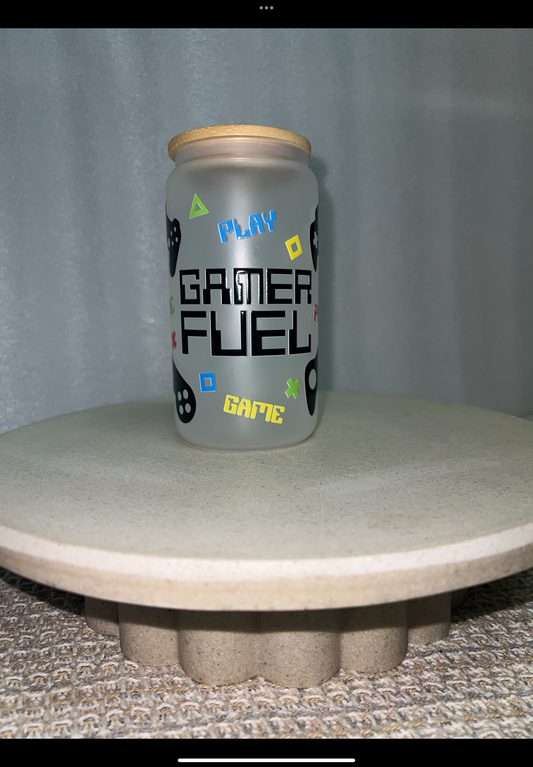 Gaming fuel frosted glass