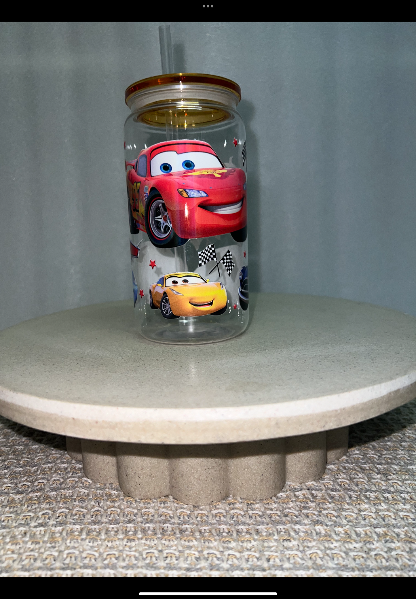 Cars acrylic cup