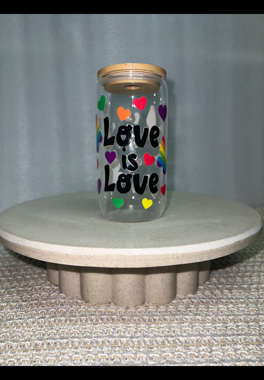 Love is love clear glass