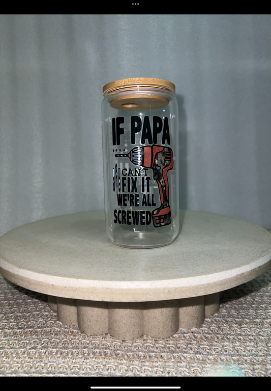 Papa fix it clear cup