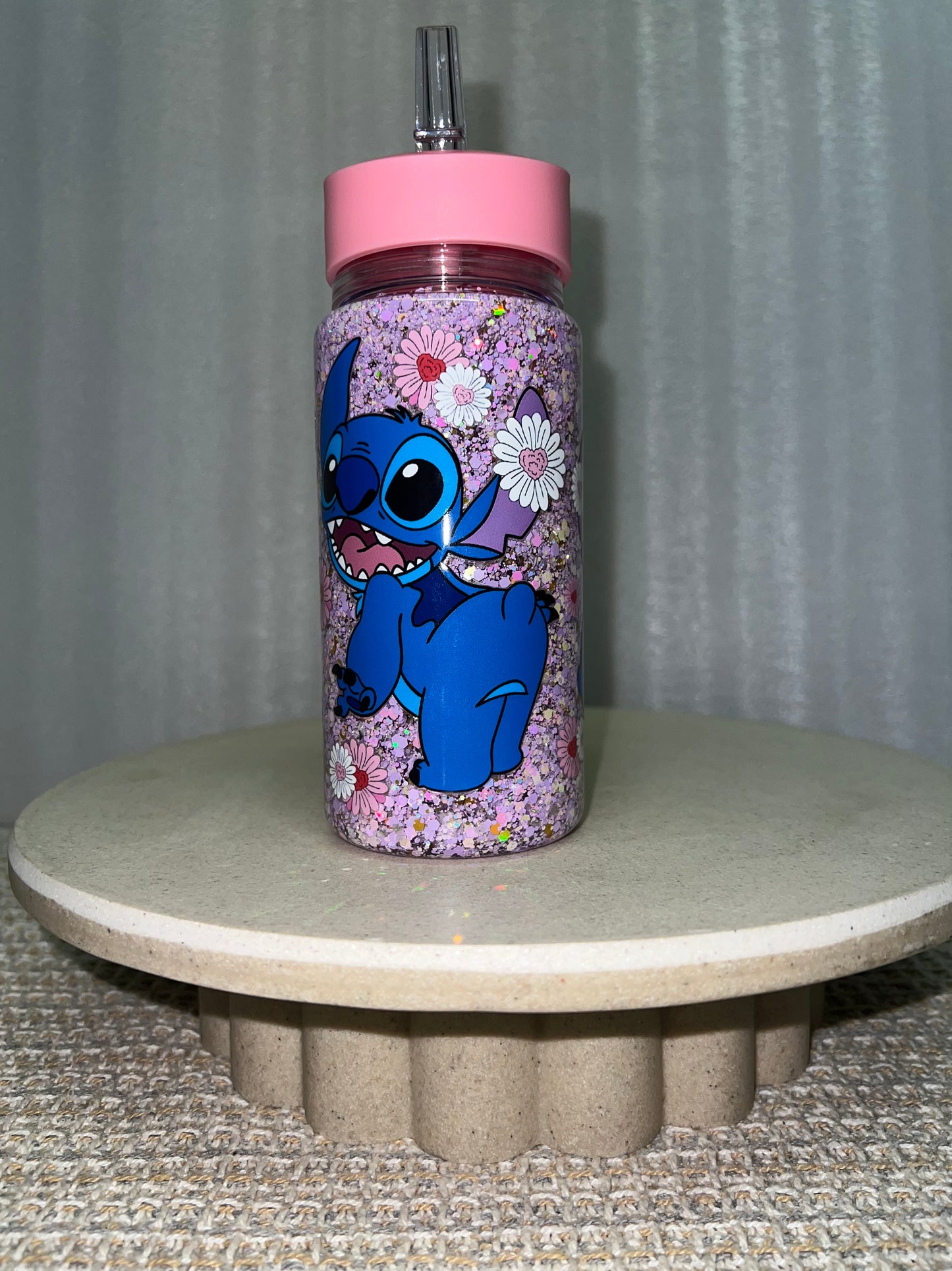 Stitch snow globe drink bottle