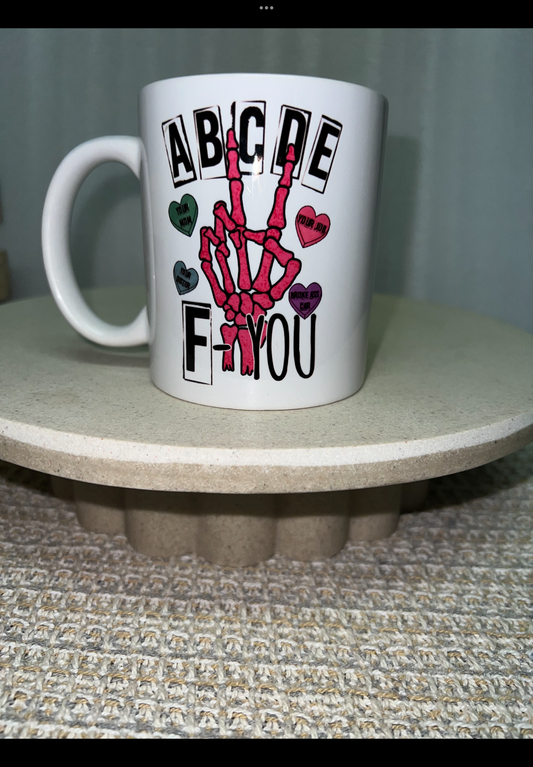 Abcde f you mug