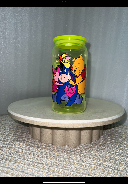 Poo bear acrylic kids cup