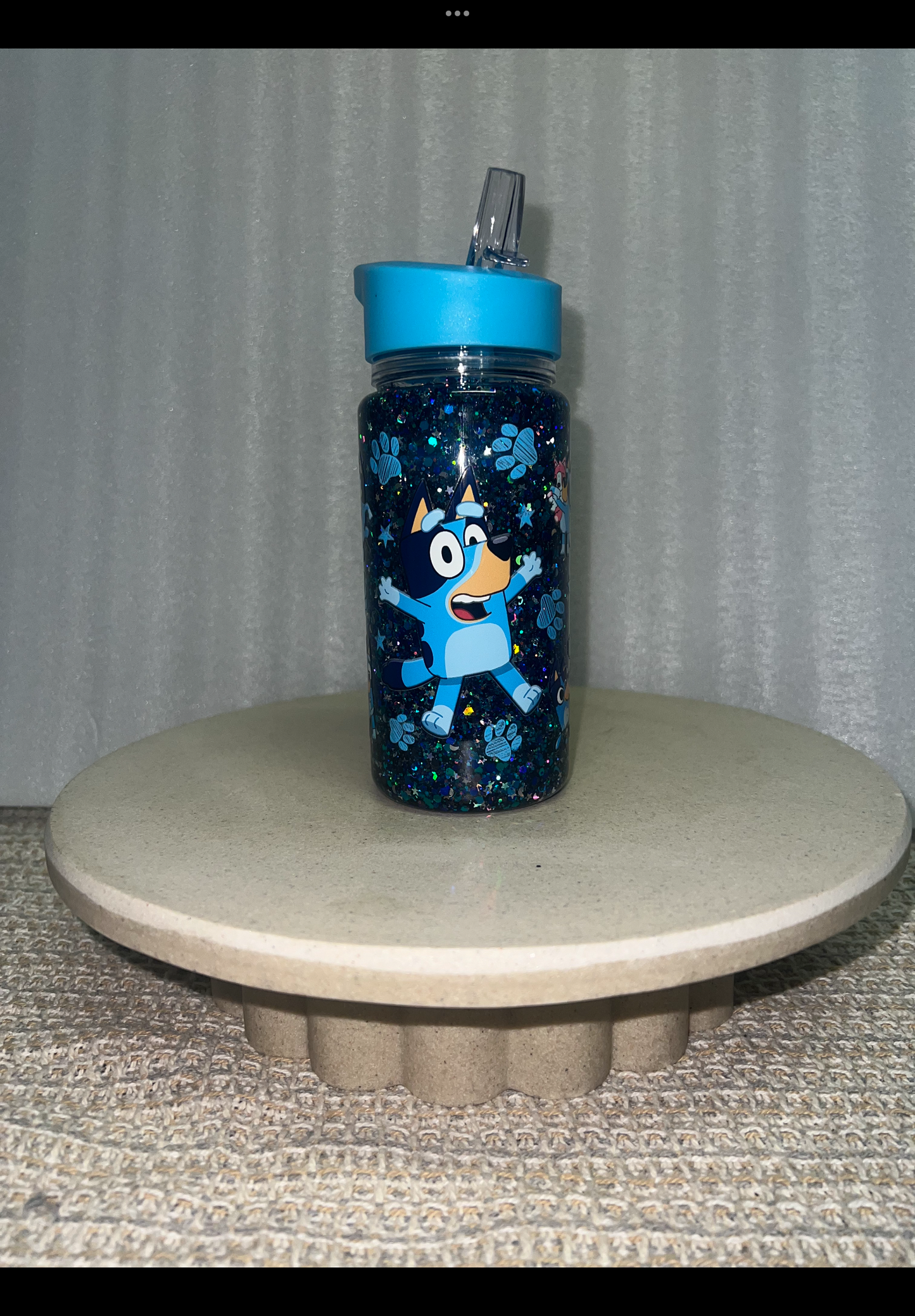 Bluey snow globe drink bottle