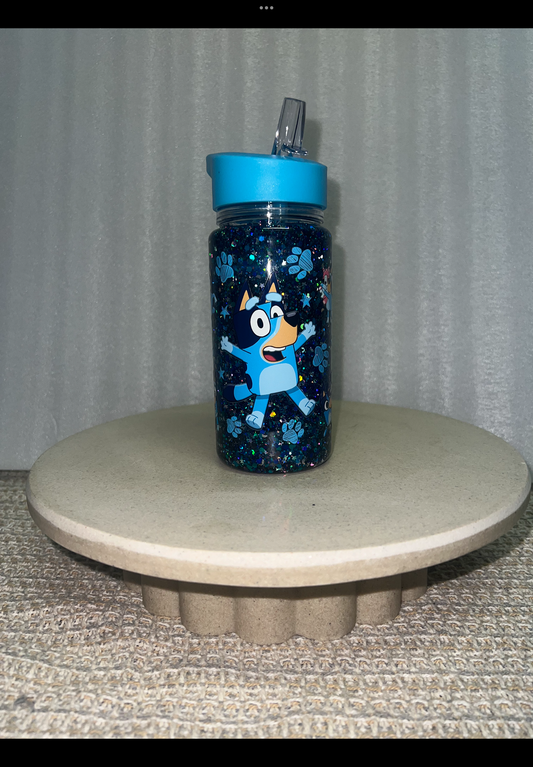 Bluey snow globe drink bottle