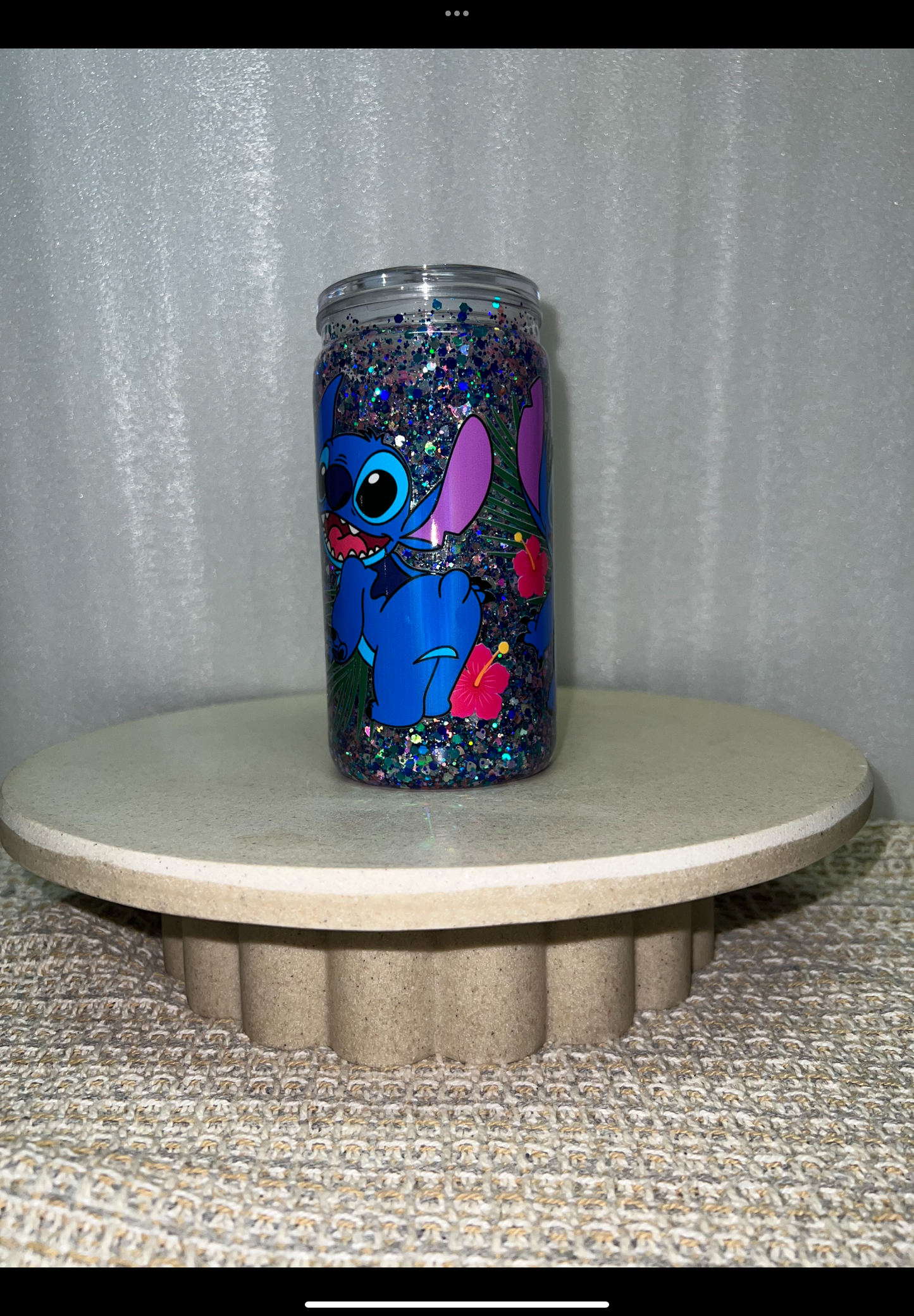 Acrylic stitch snow globe