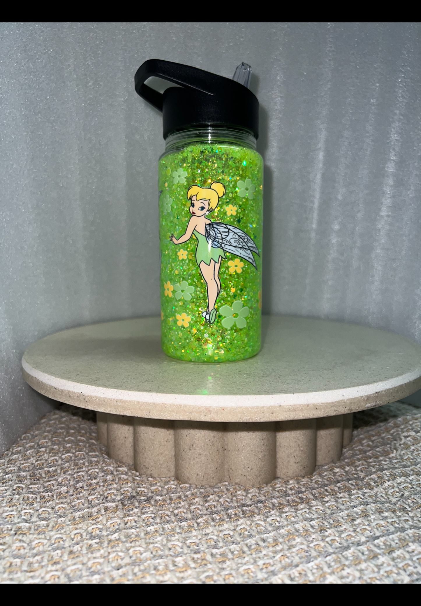 Tinker bell snow globe drink bottle