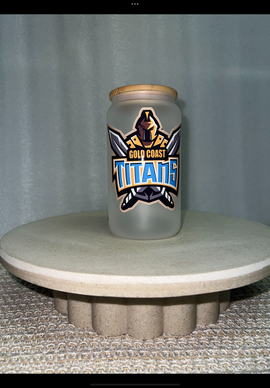 Gold Coast titans frosted glass