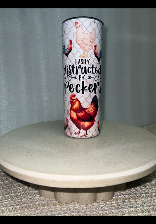 Easily distracted pecker tumbler