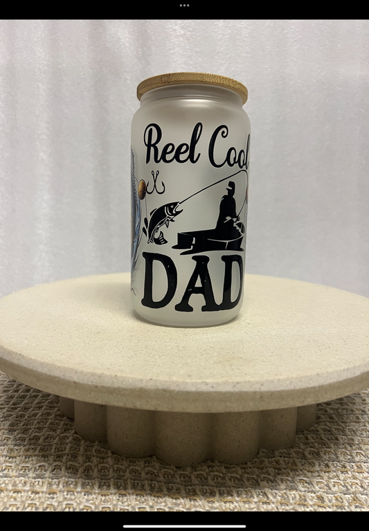 Reel cool dad frosted cup