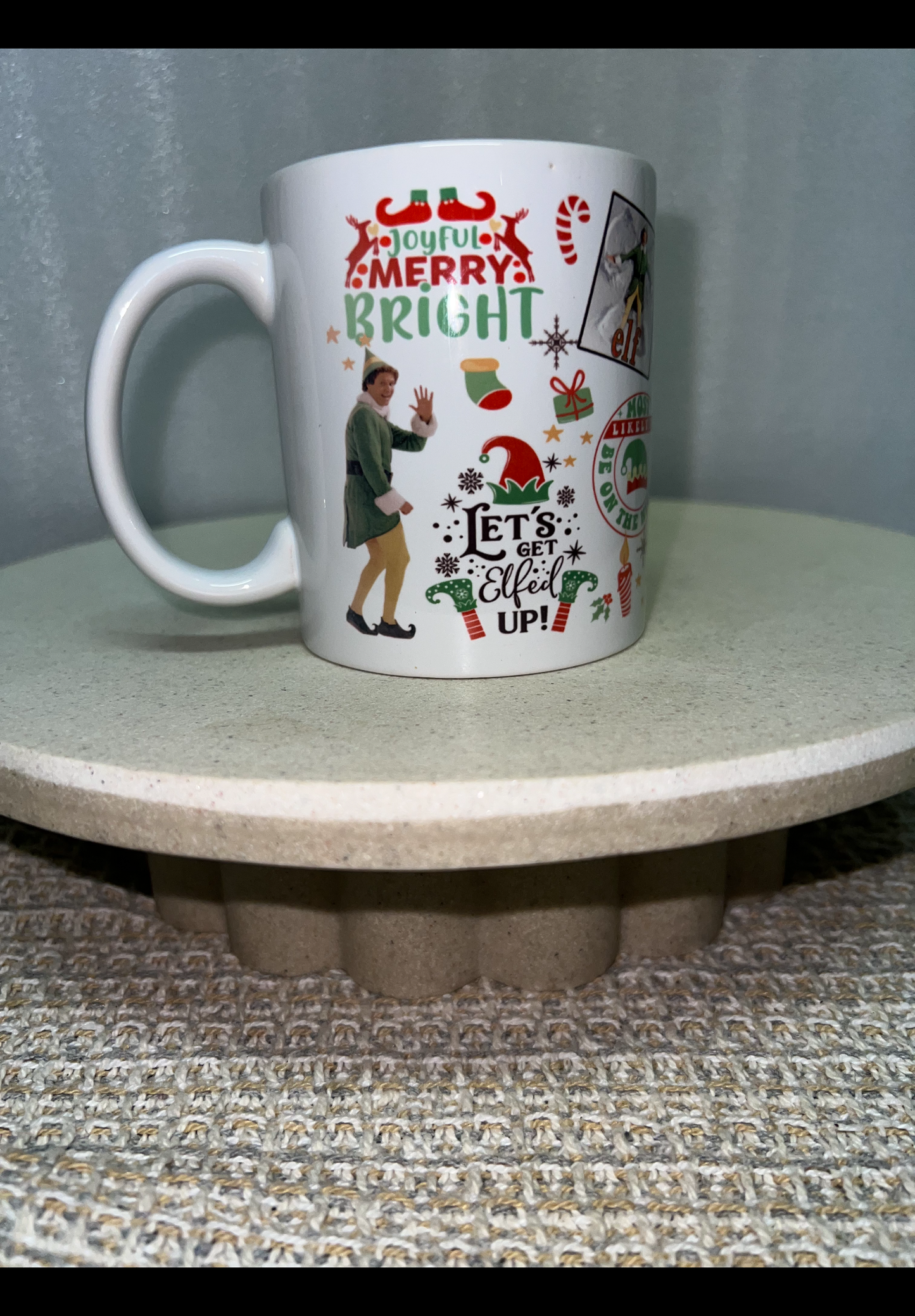 Elf Christmas mug