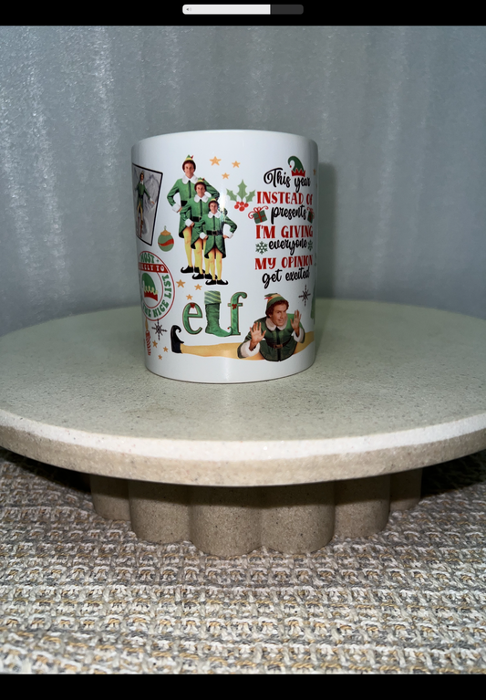 Elf Christmas mug