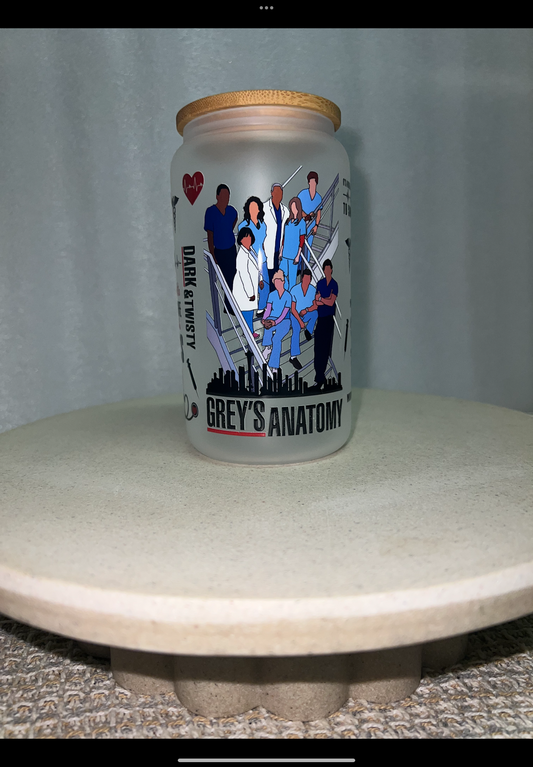 Greys anatomy frosted glass