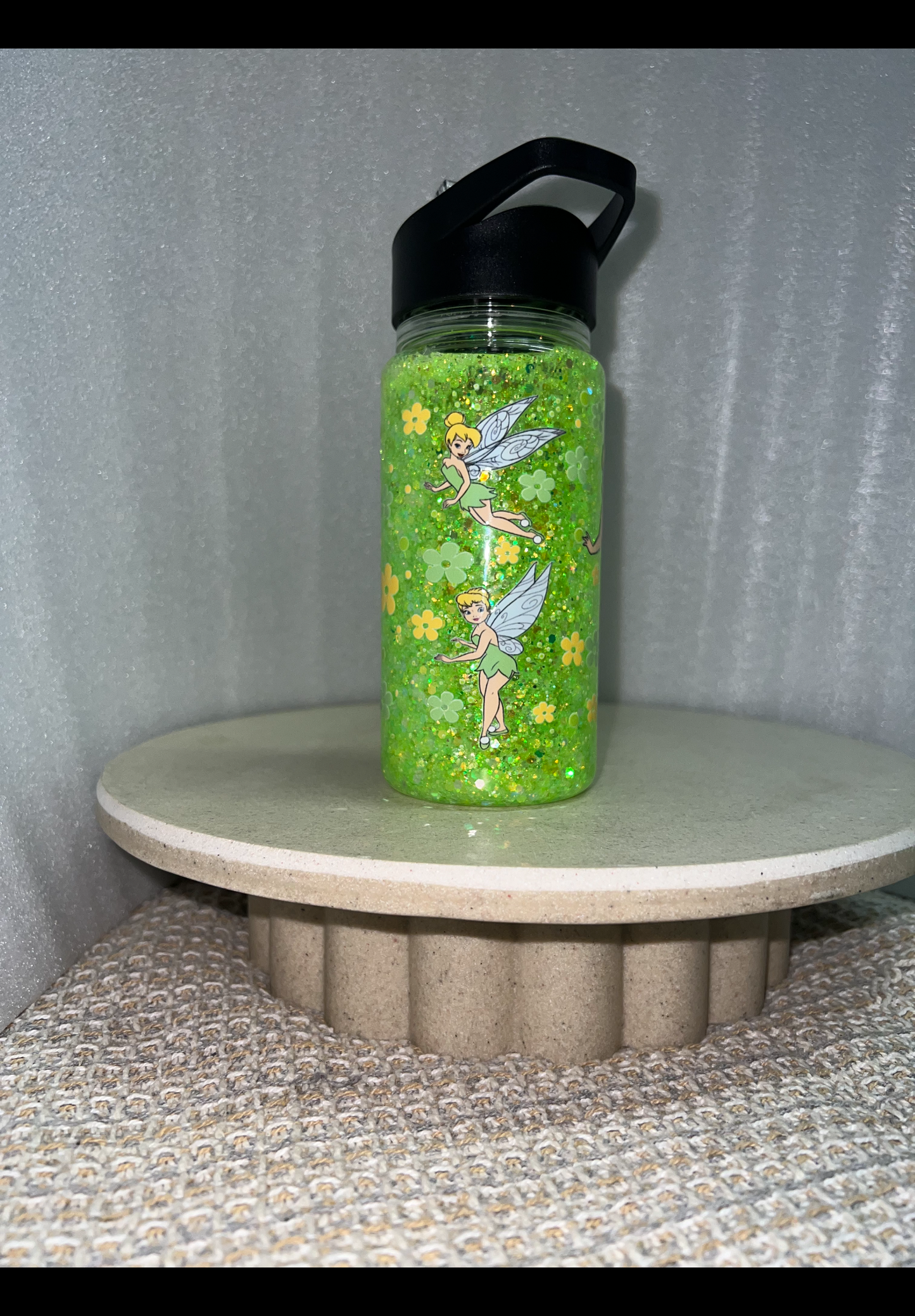 Tinker bell snow globe drink bottle