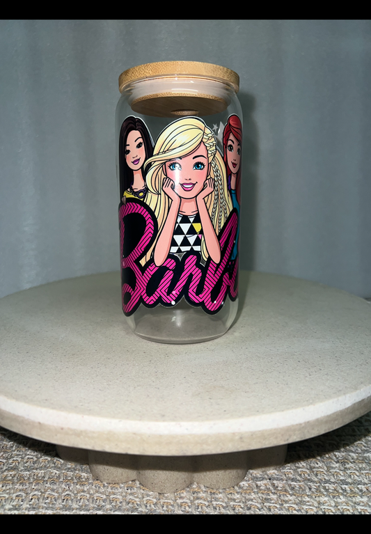 Barbie clear glass