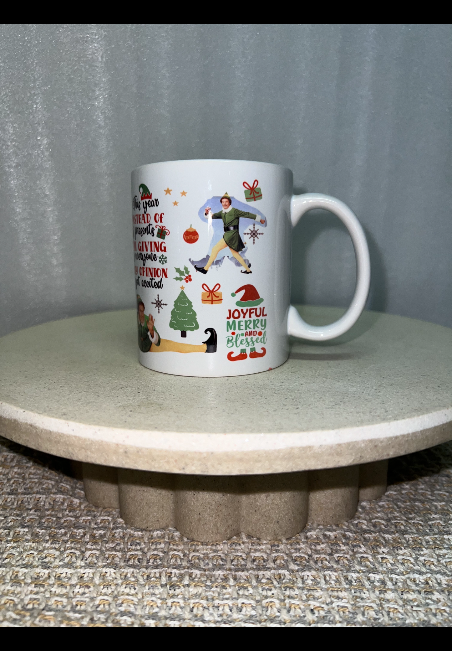 Elf Christmas mug